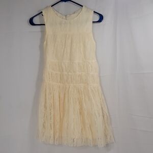 Zara Cream Tiered Sundress for Cocktail Events